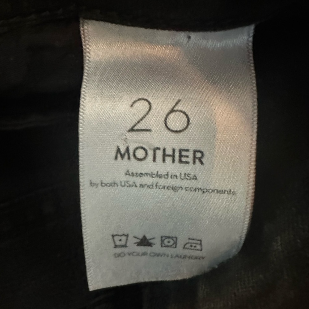 MOTHER Black Skinny Jeans Sleek Fit - Picture 3 of 5